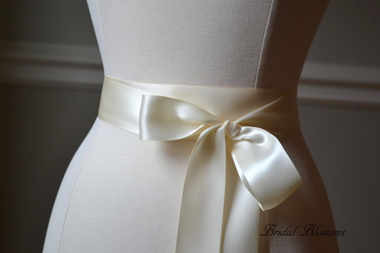 Ivory Satin Ribbon Bridal Belt Bridal Sash Satin Bridal Sash Bridal Sash IVORY Wedding Sash