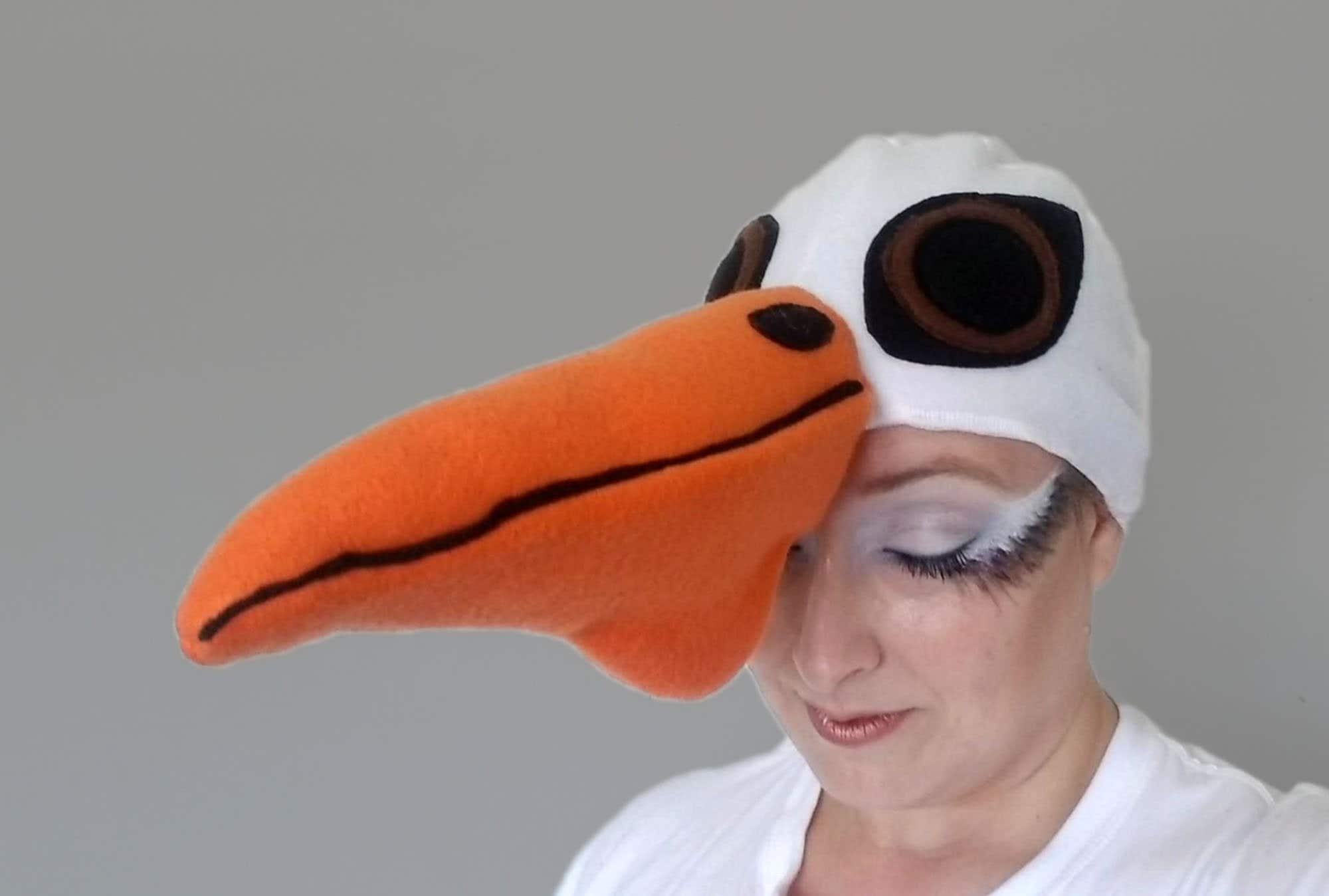 Red Bird Hat Five Sizes.