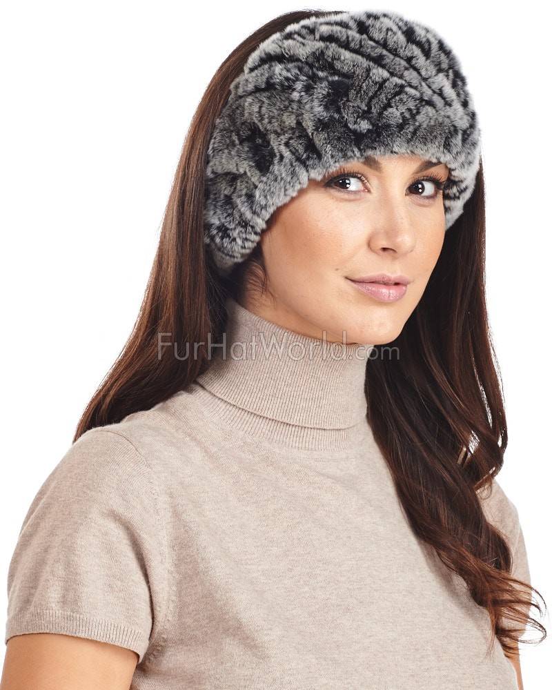 Handmade Women Real Rex Rabbit Fur Stretchy Headband Scarf Neck Warmer gifts for Her Genuine Knit Rabbit Fur Headband Christmas Gifts
